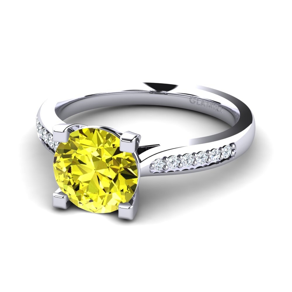 Yellow Diamond Engagement Ring Alina 2.0 crt