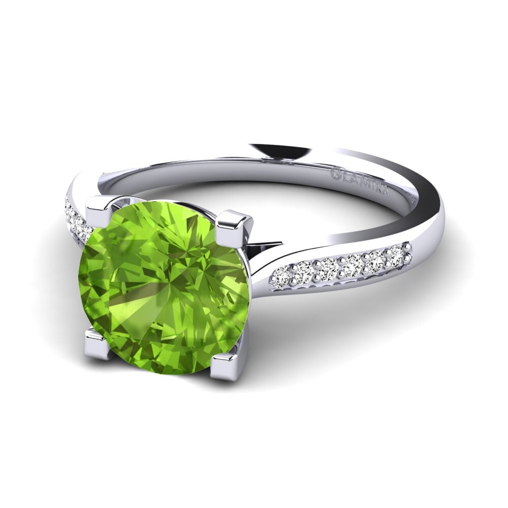 Peridoto Anillo de compromiso Alina 3.0crt