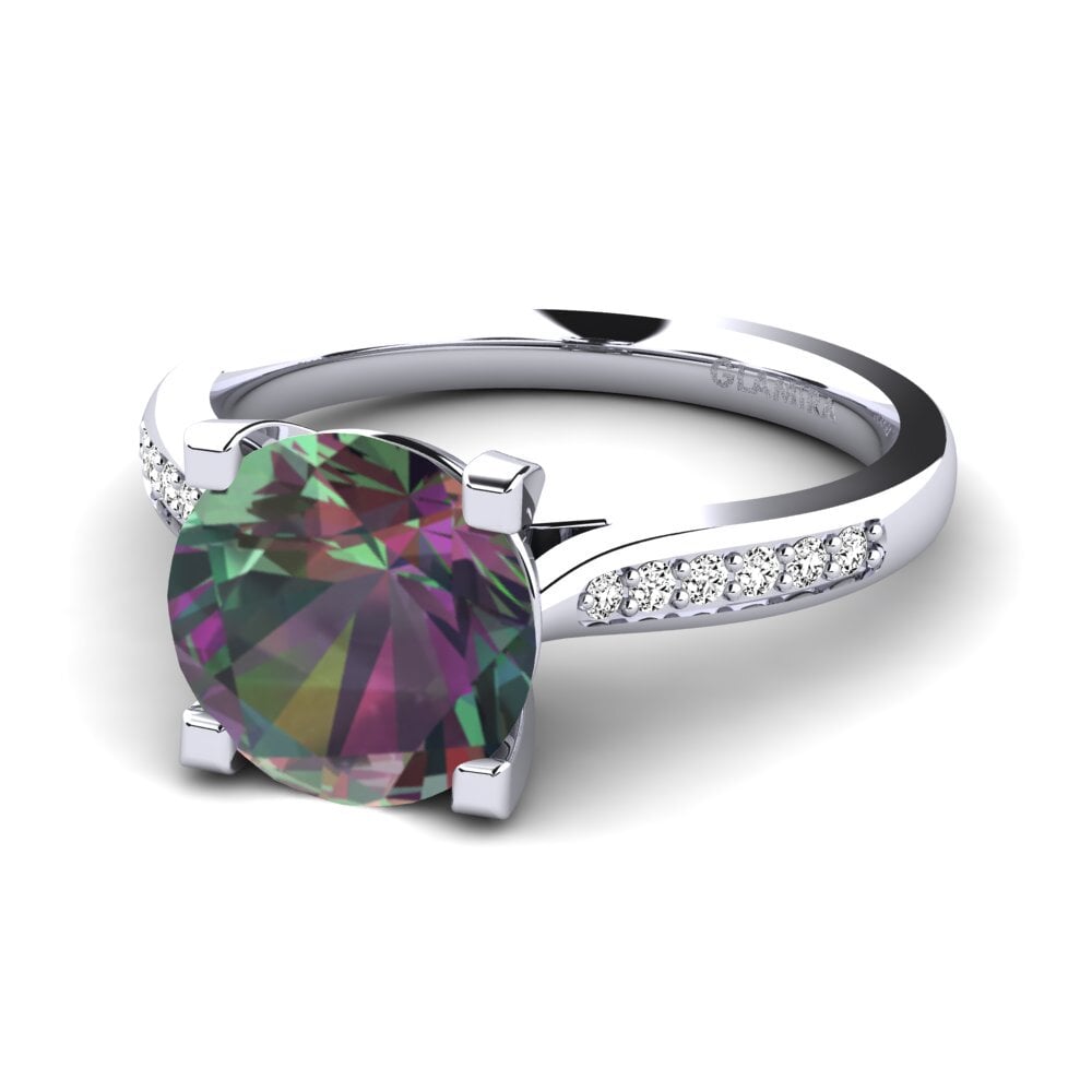 Topacio Místico Anillo de compromiso Alina 3.0crt