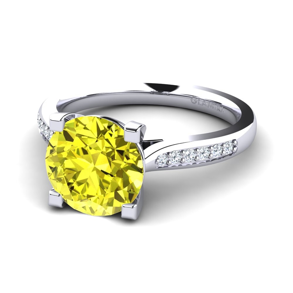 Yellow Diamond Engagement Ring Alina 3.0 crt