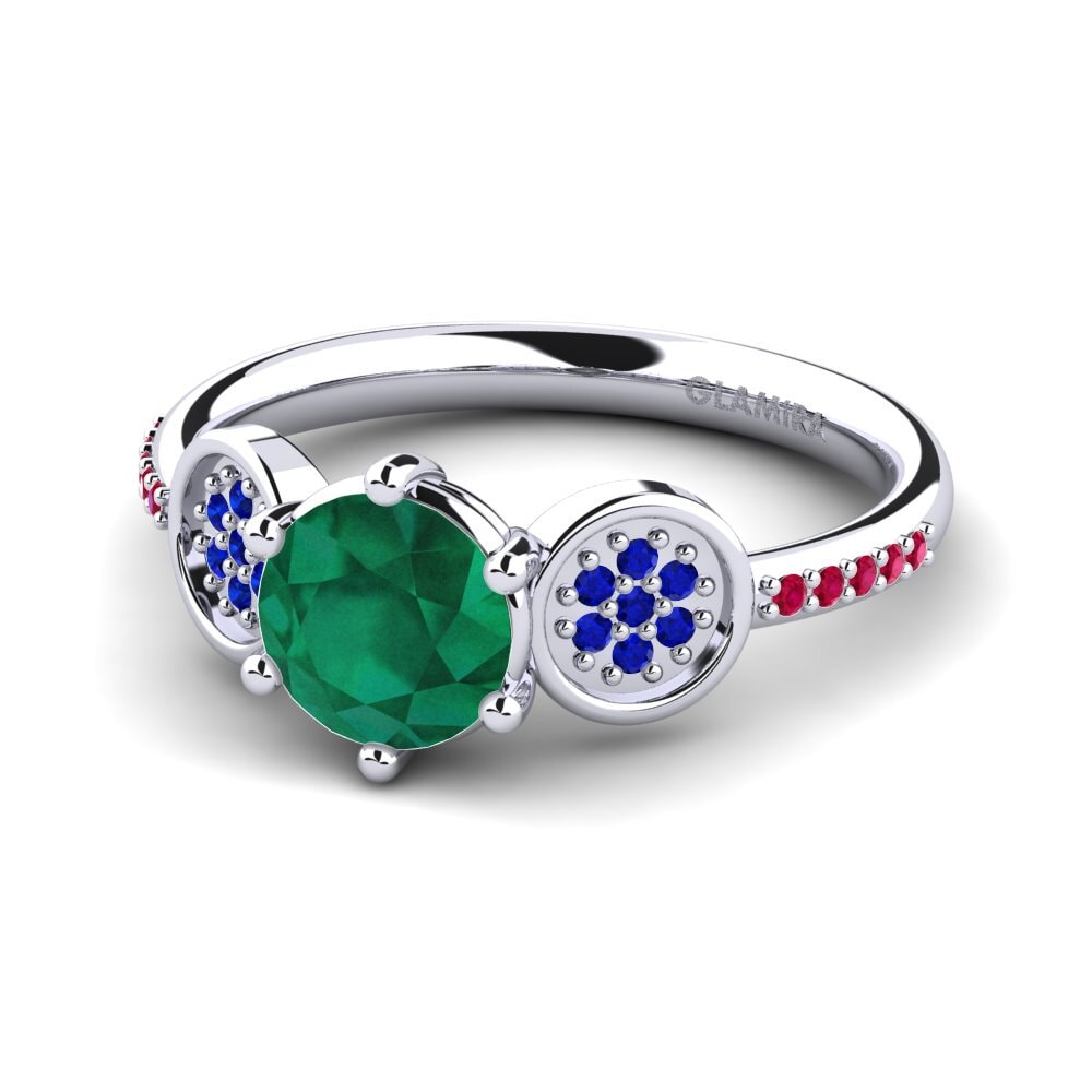 Emerald Engagement Ring Alinga