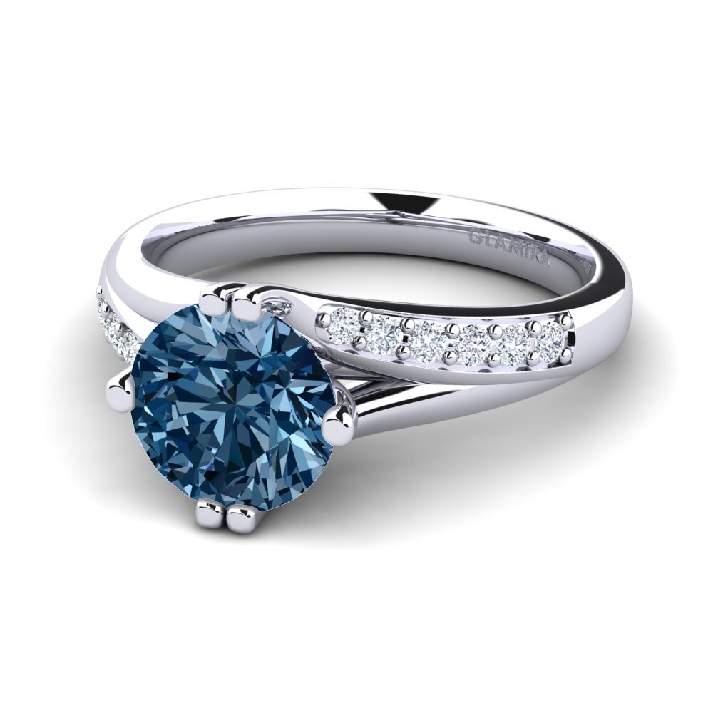 Blue Diamond Engagement Ring Alisha 2.0 crt