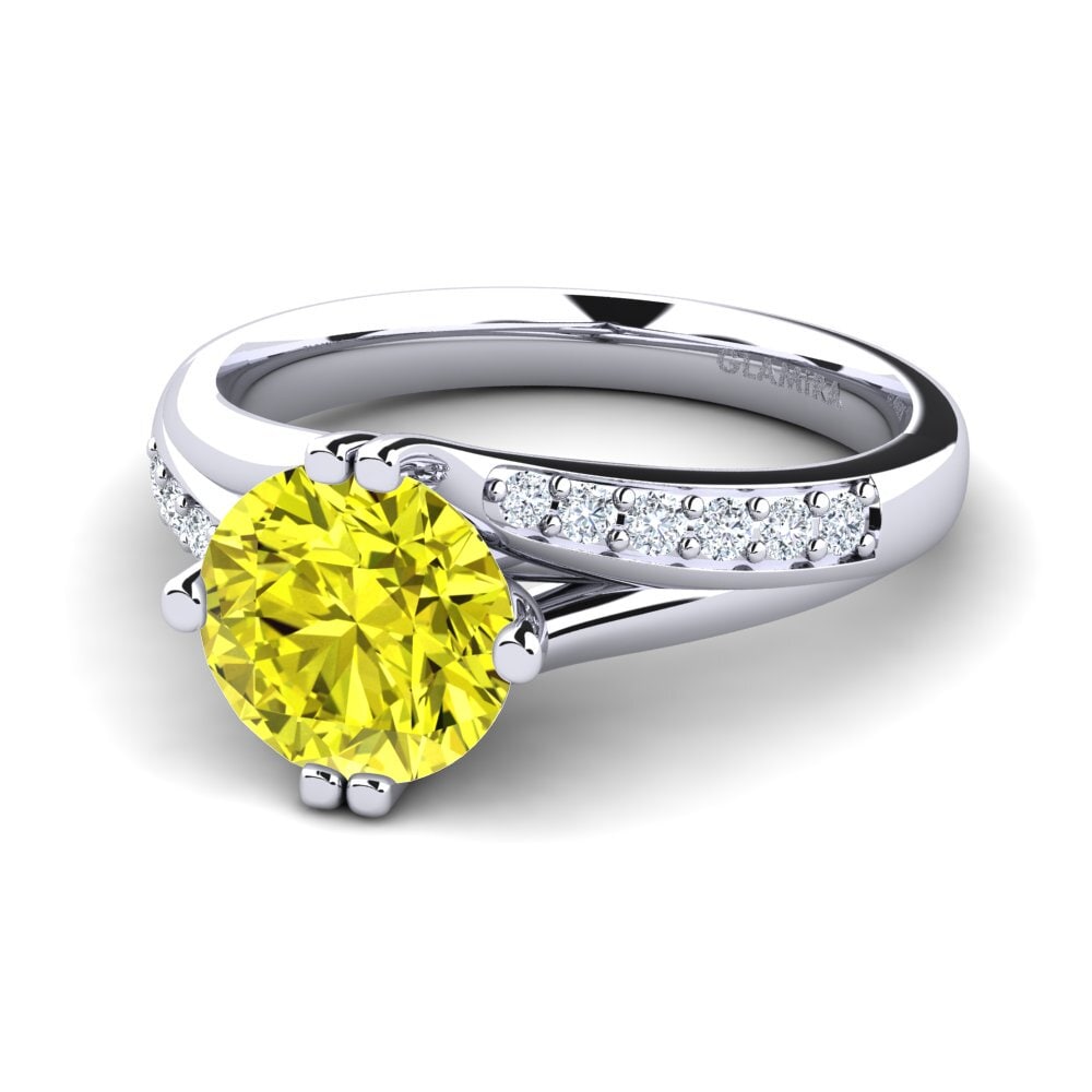 Yellow Diamond Engagement Ring Alisha 2.0 crt