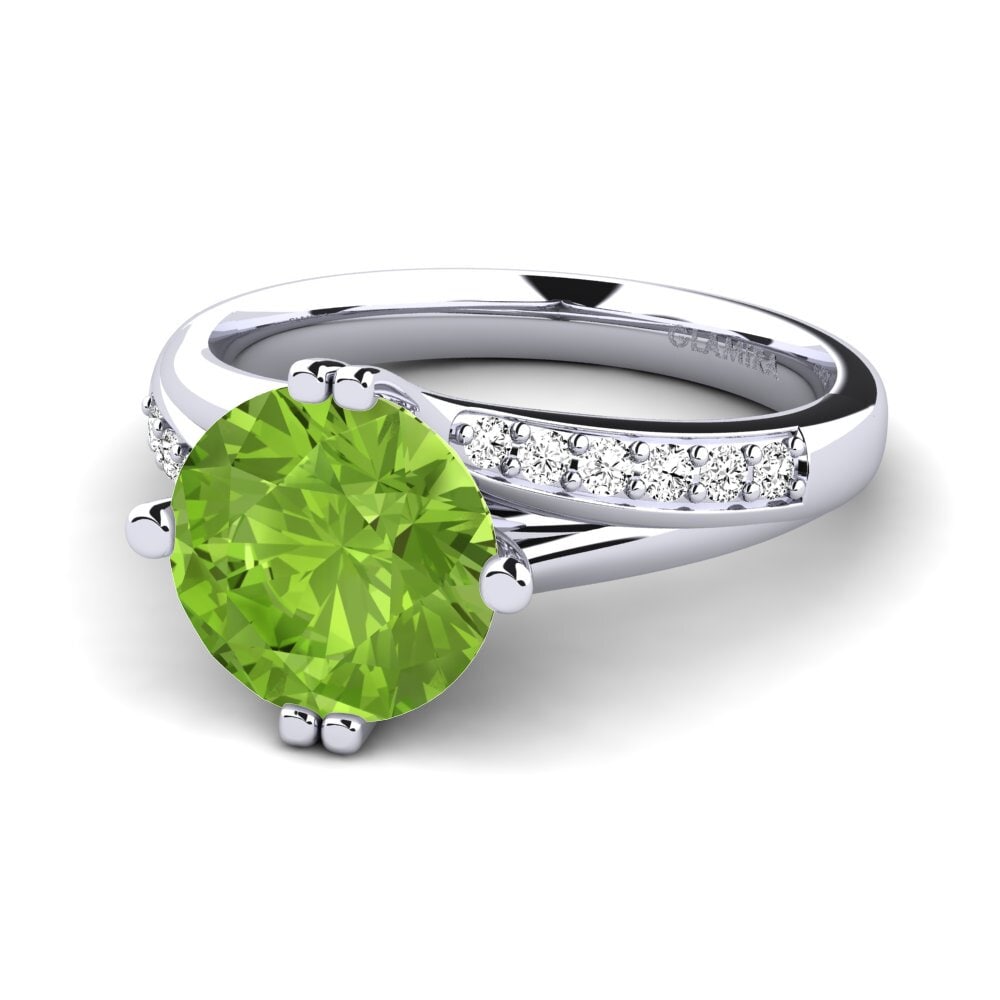 Peridoto Anillo de compromiso Alisha 3.0crt