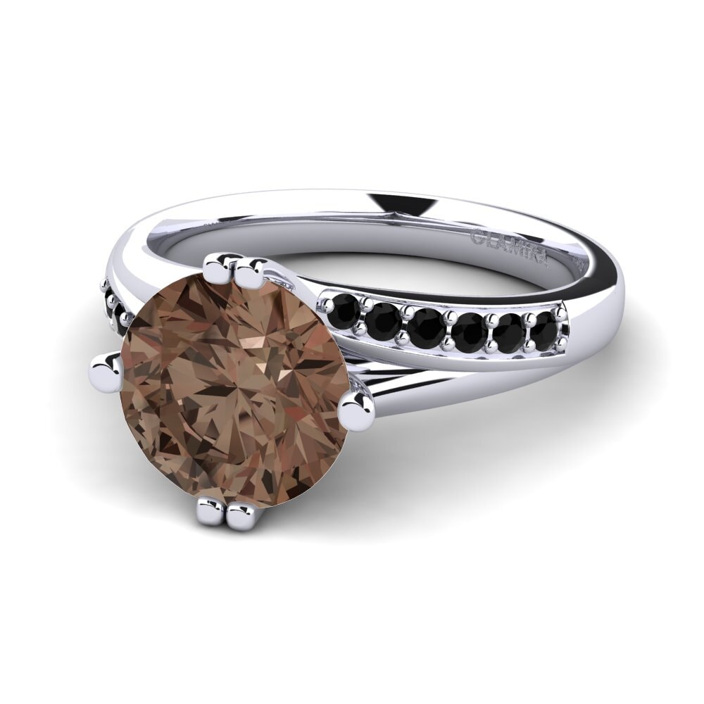 Smoky Quartz Engagement Ring Alisha 3.0 crt