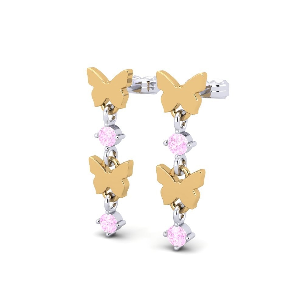 14ct Yellow & White Gold Women's Earring Alissa