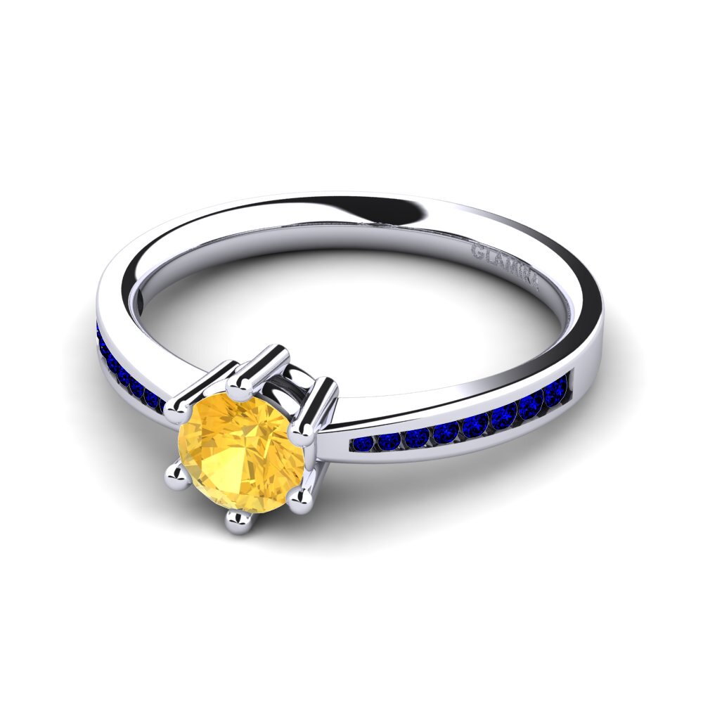 9k White Gold Engagement Ring Alita