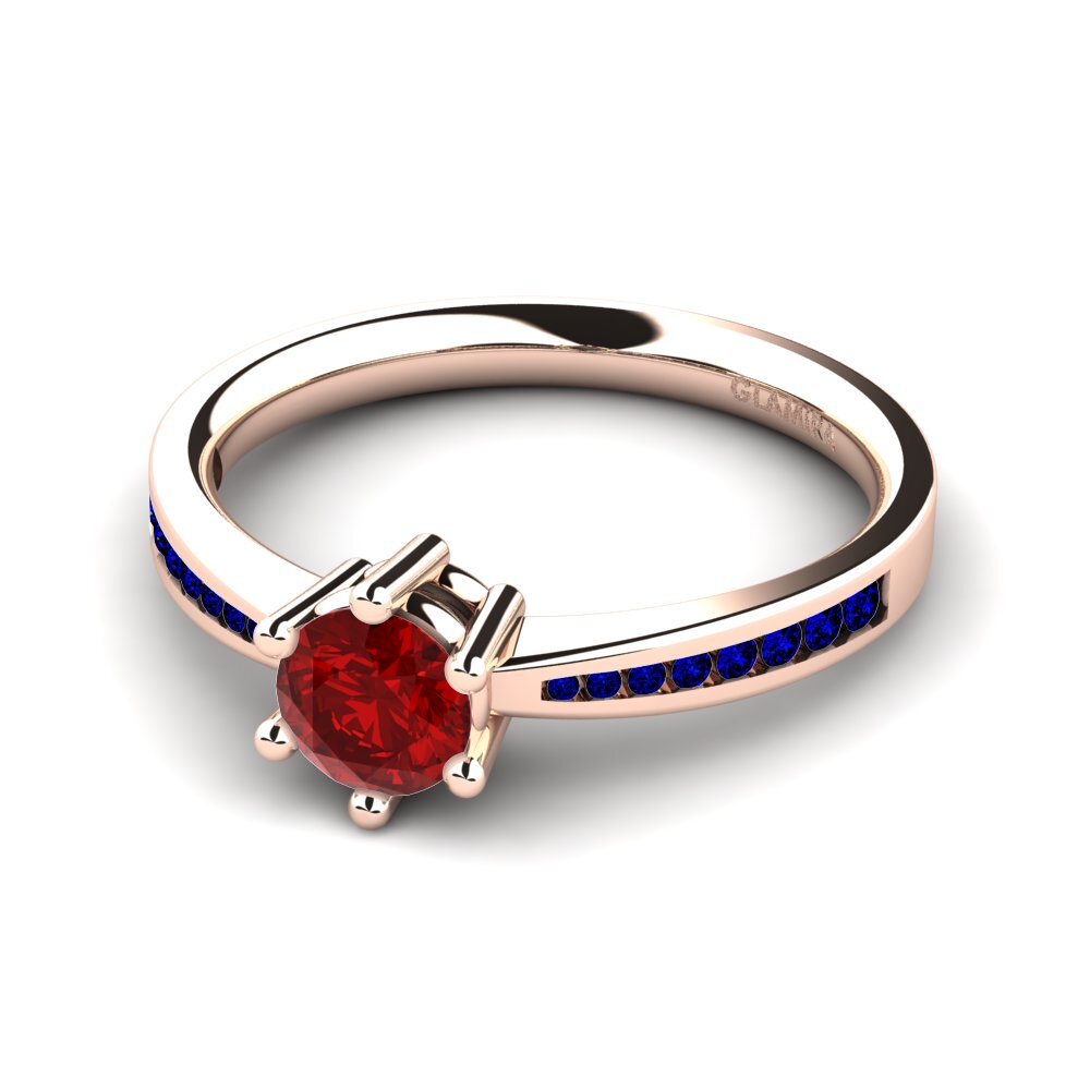 14ct Rose Gold Engagement Ring Alita