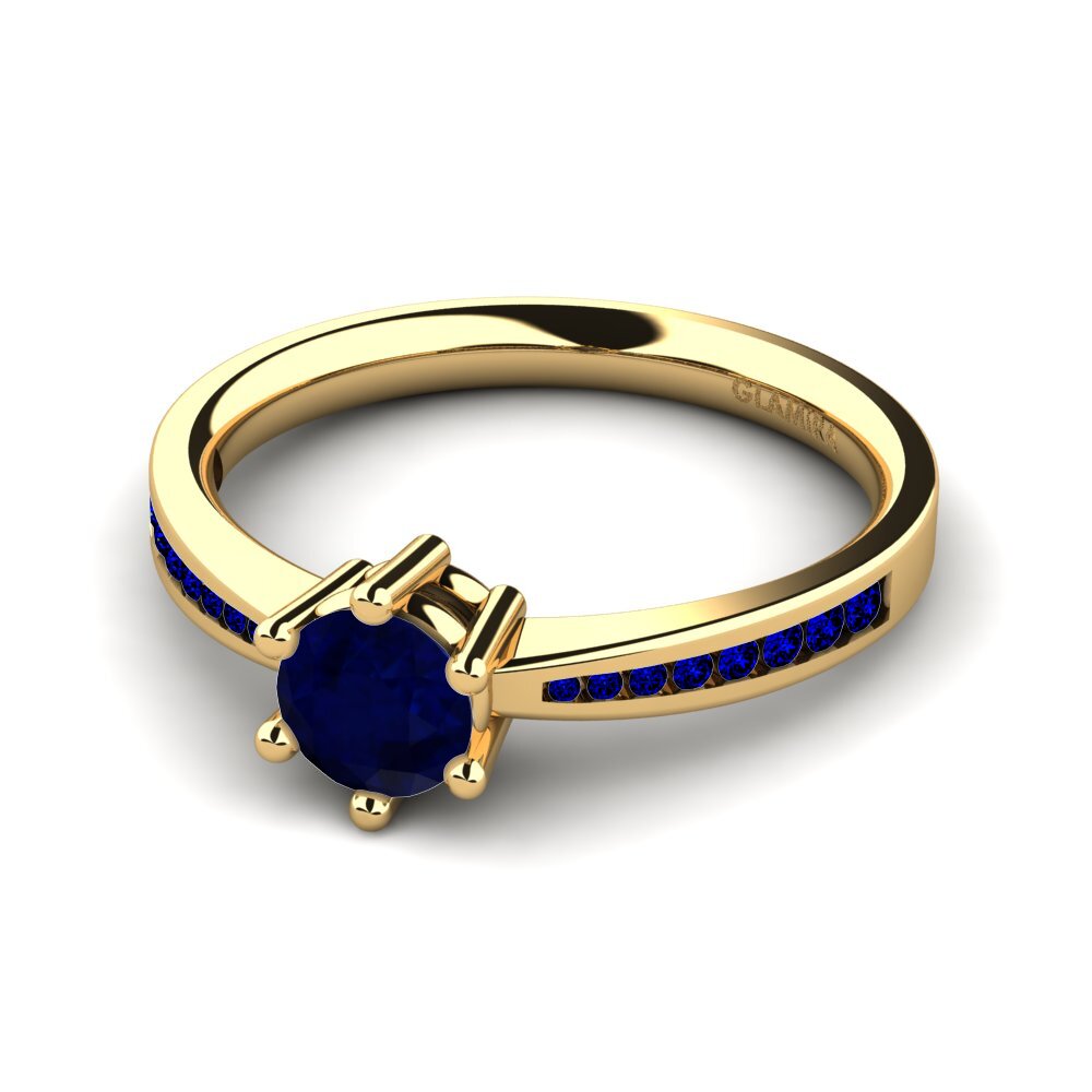 Zafiro Anillo de compromiso Alita