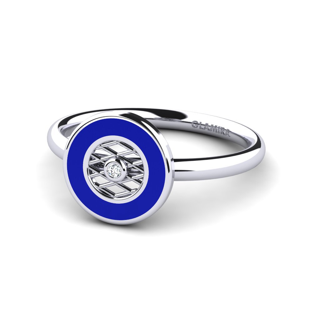 9ct White Gold Ring Alizedi