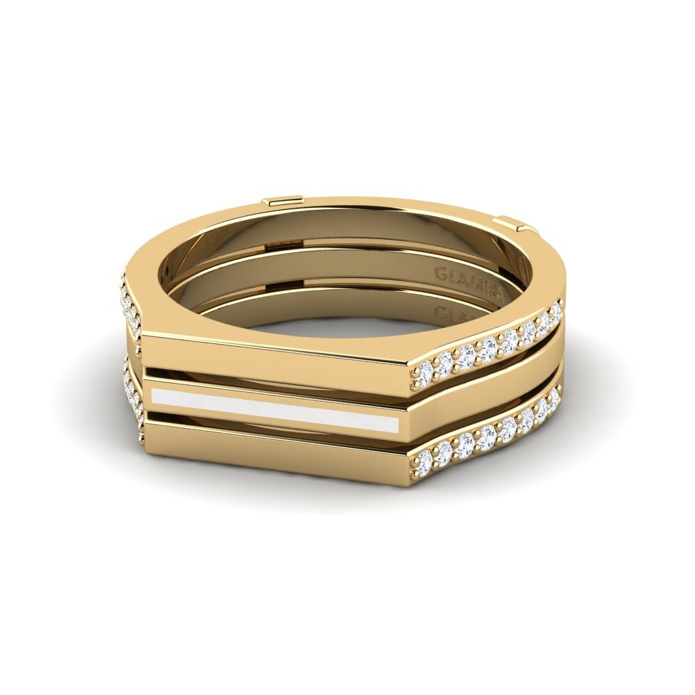 9ct Yellow Gold Ring Allapste SET