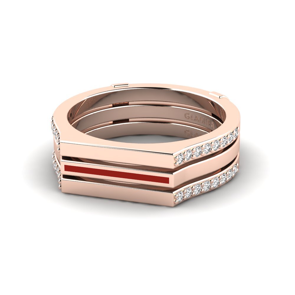Moissanit Ring Allapste SET