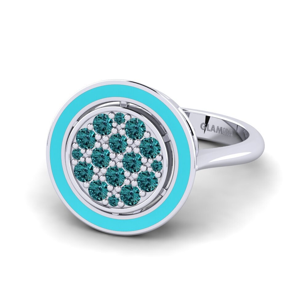 Blauer Diamant Ring Alleyras