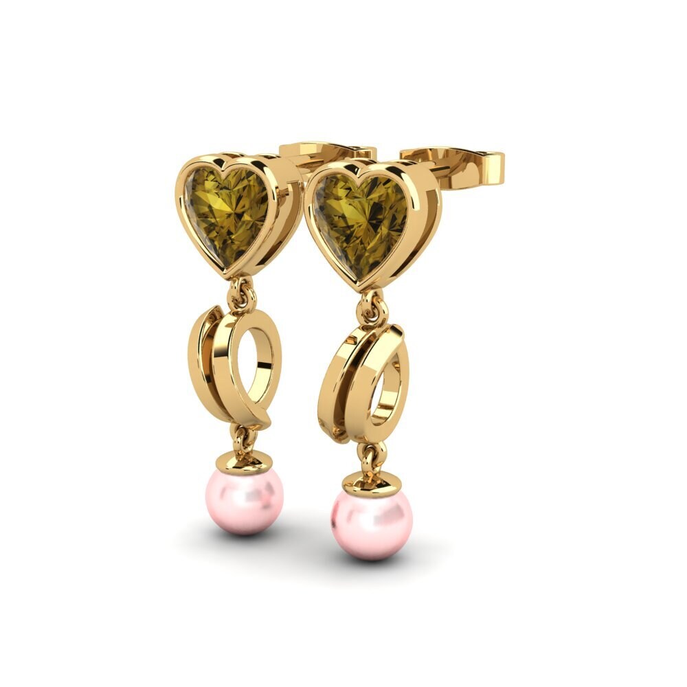 Brown Zircon Women's Earring Allibis
