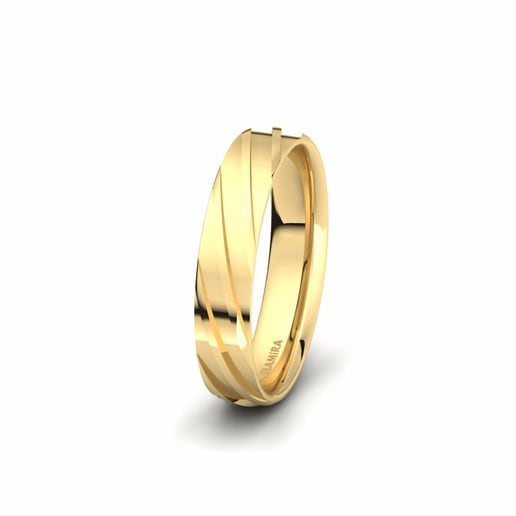 Men's ring Alluring Meeting 5mm 375 Yellow Gold