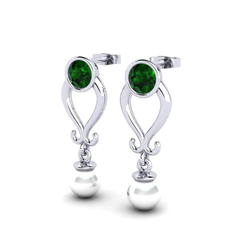 Turmalina verde Pendiente de mujer Allyn