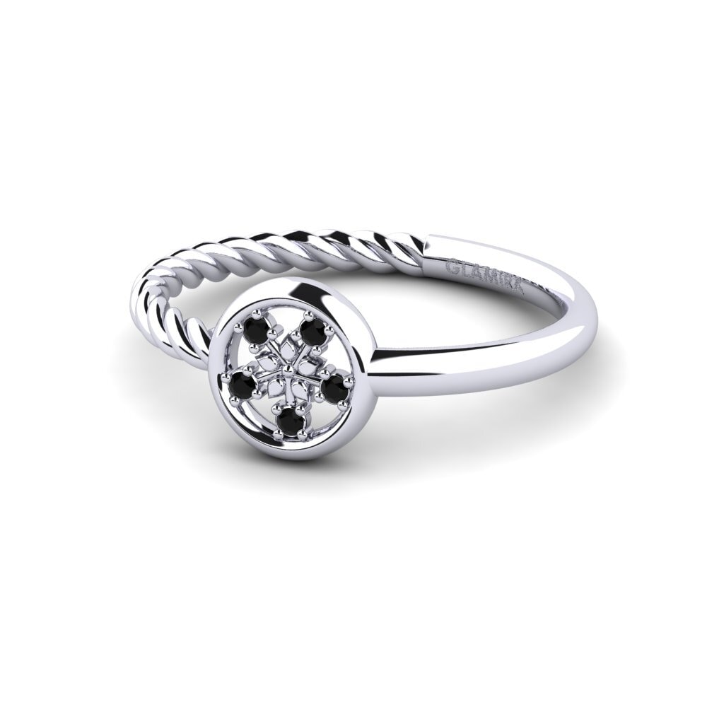 Diamante Negro Anel Almery