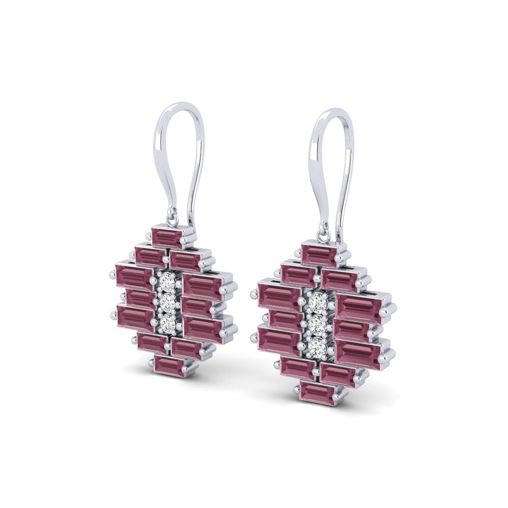 Rhodolite Garnet Women's Earring Almi