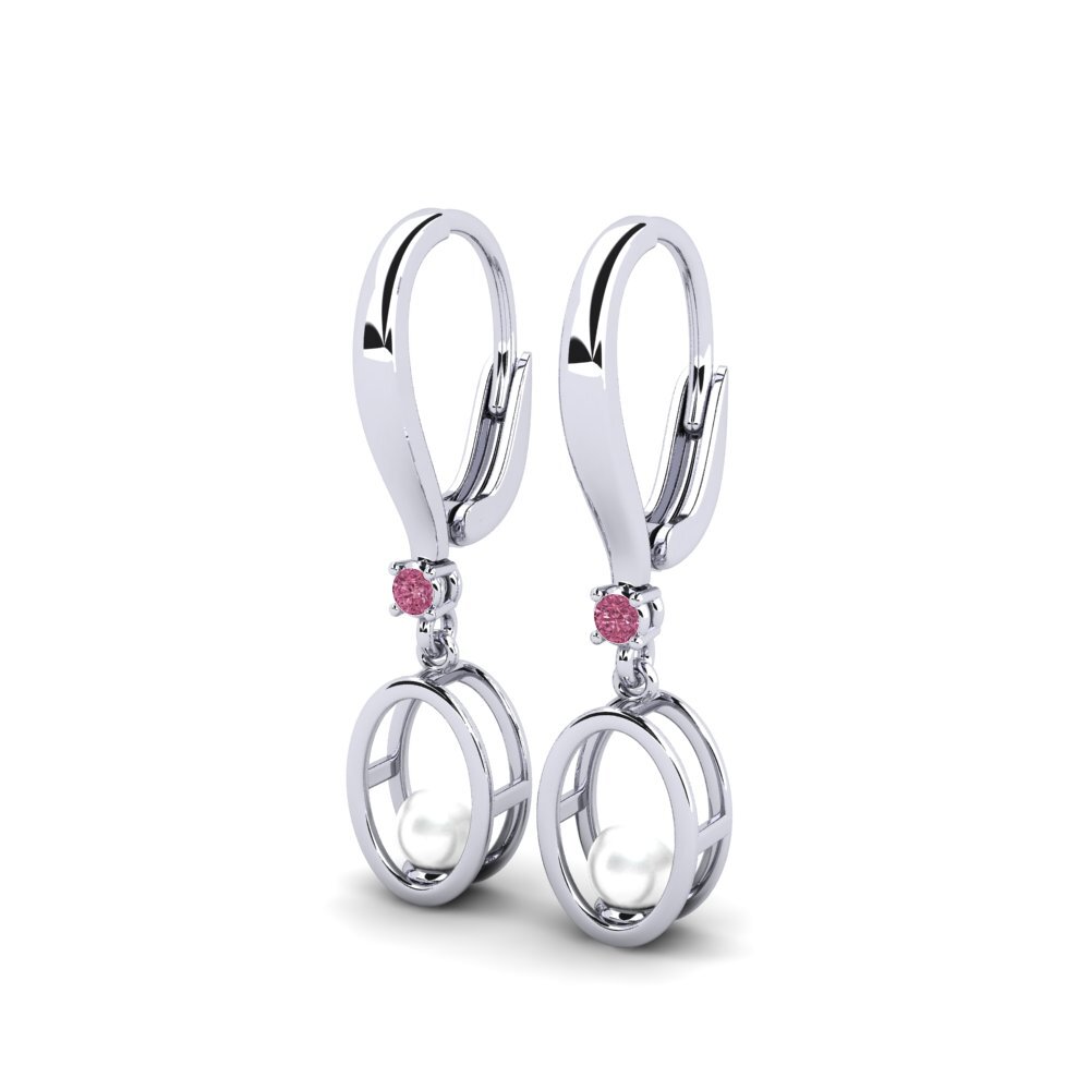 Rhodolite Garnet Women's Earring Alminajin