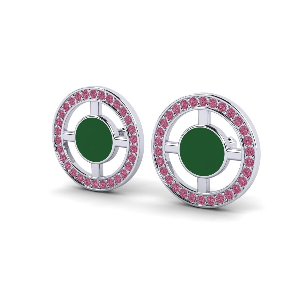 Rhodolite Garnet Women's Earring Alnaya