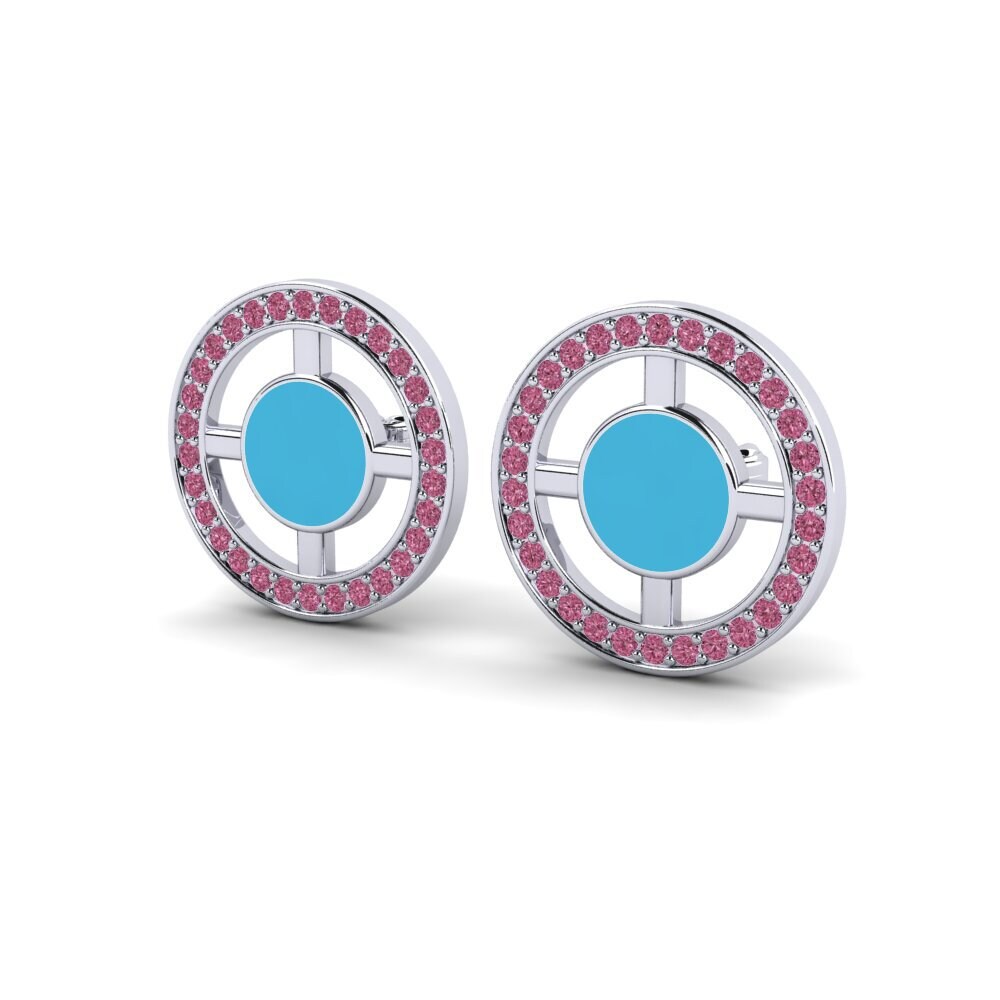 Rhodolite Garnet Women's Earring Alnaya