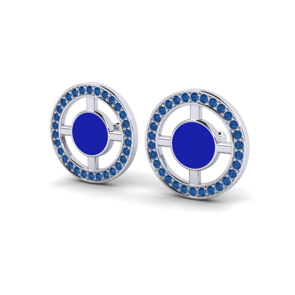 Zircone Blu Scuro Orecchino da donna Alnaya