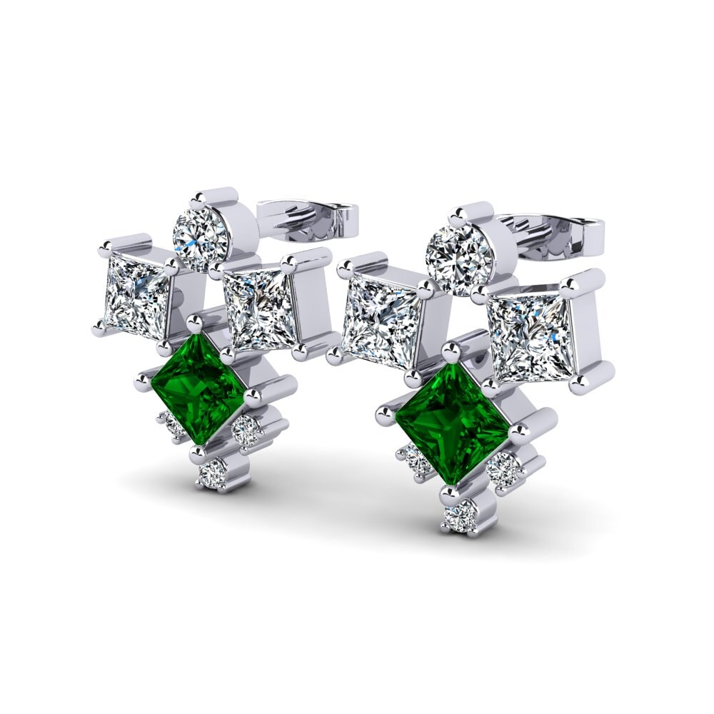 Princesa Circonita Verde Pendiente de mujer Alodie