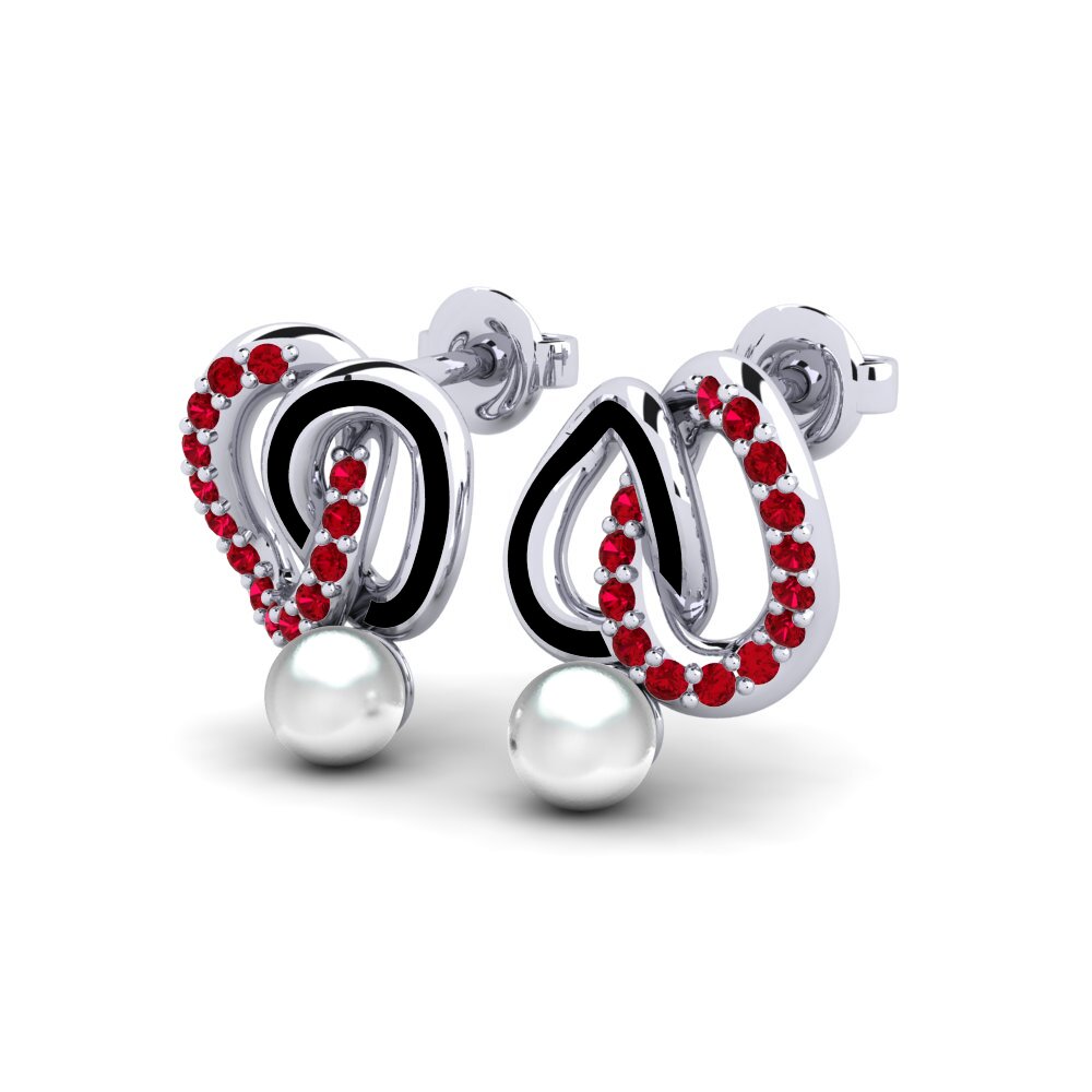 Red Zirconia Women's Earring Alofa