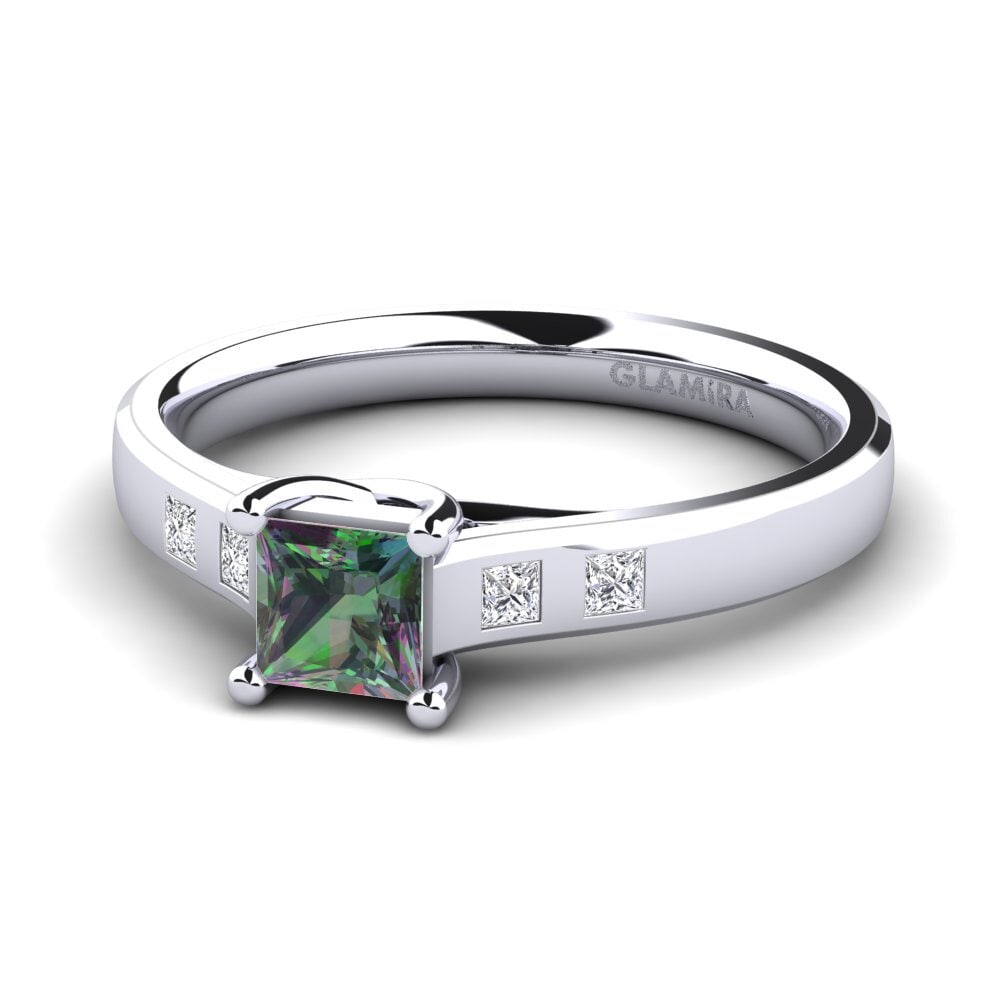 Mystic Topaz Engagement Ring Alondra