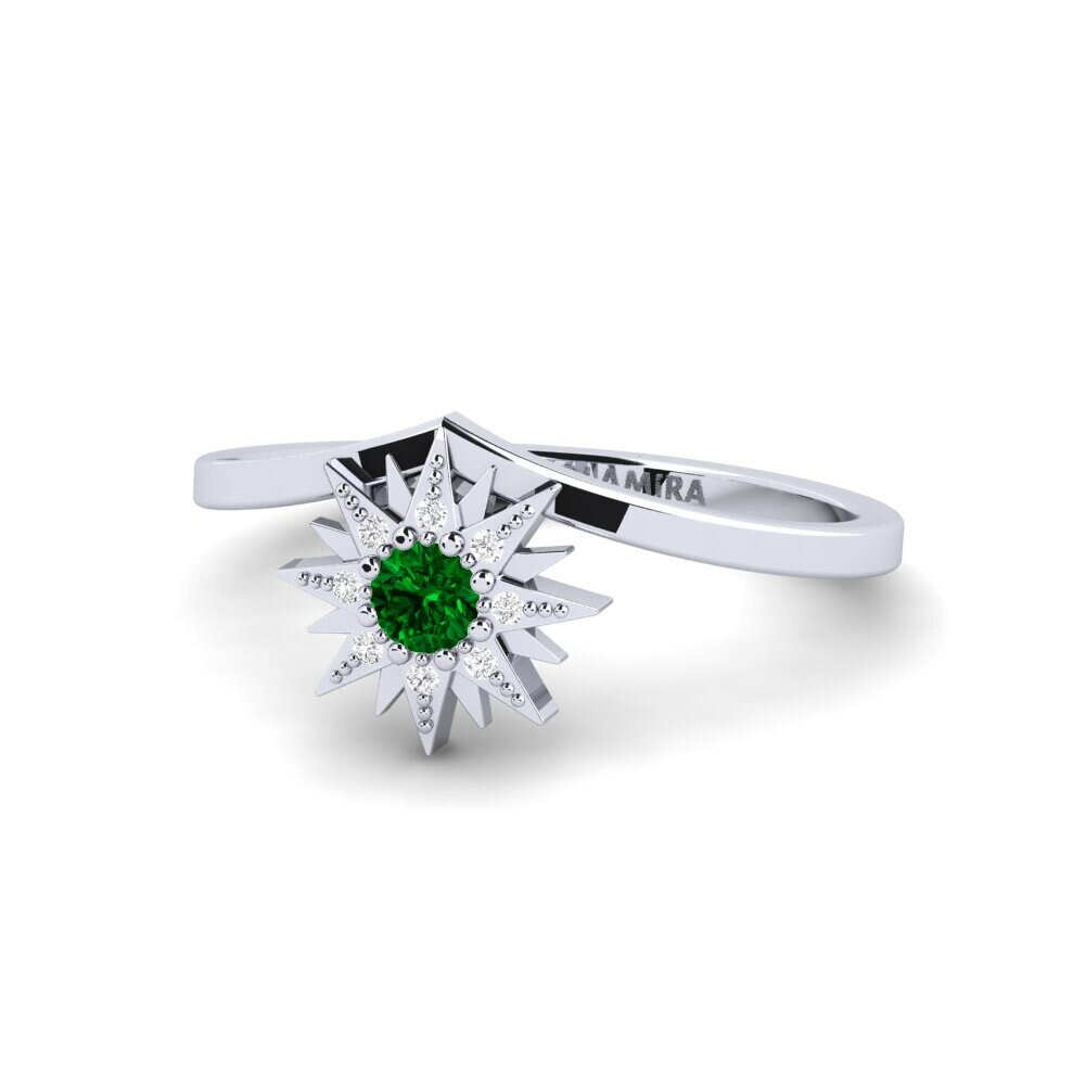 emerald-zirconia แหวน Alonestar