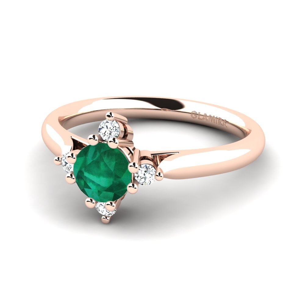 Emerald Engagement Ring Alonsa