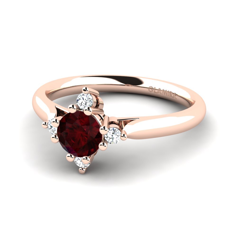 Garnet Engagement Ring Alonsa