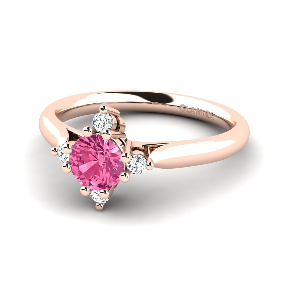 Pink Tourmaline Engagement Ring Alonsa