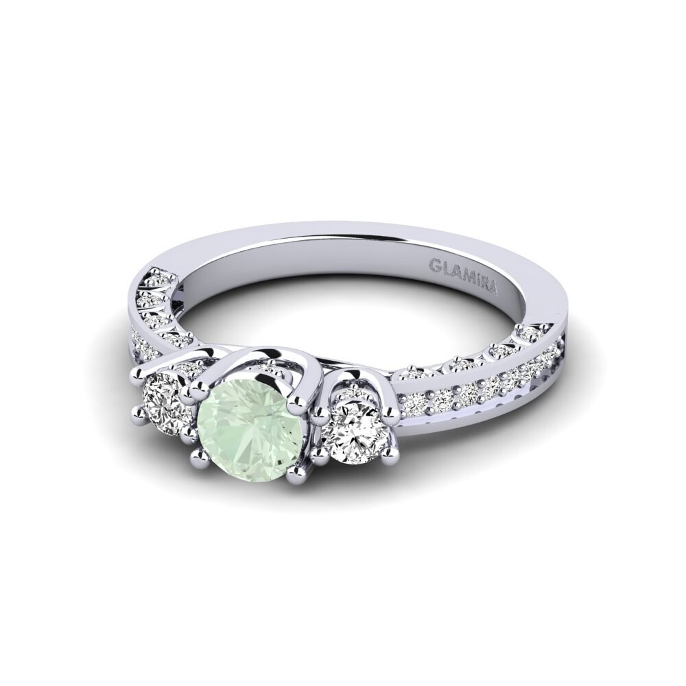 Green Amethyst Engagement Ring Alsatia