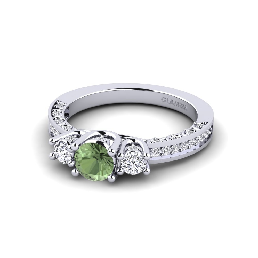 Green Sapphire Engagement Ring Alsatia