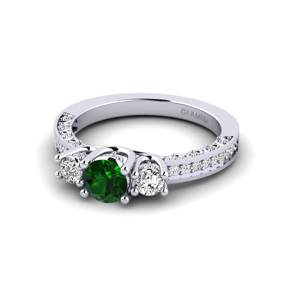 Green Tourmaline Engagement Ring Alsatia