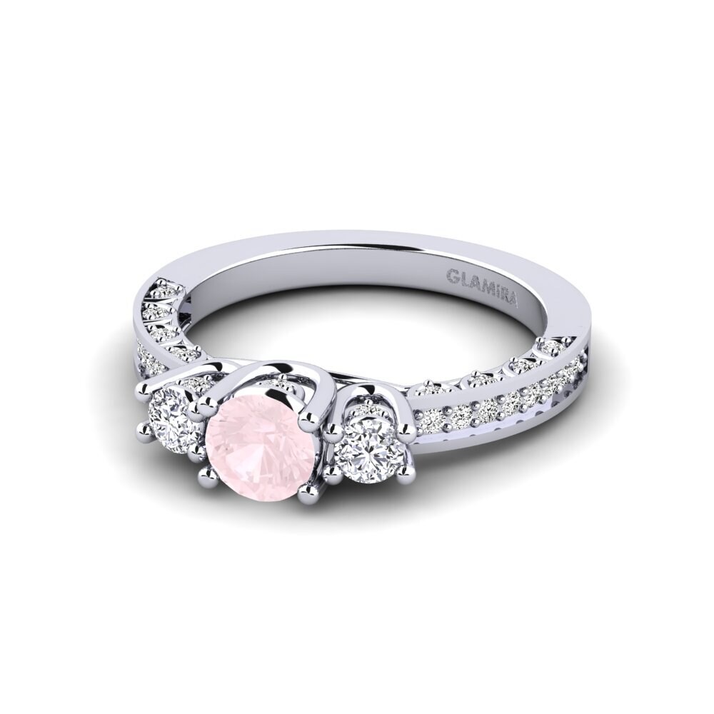 Rose Quartz Engagement Ring Alsatia