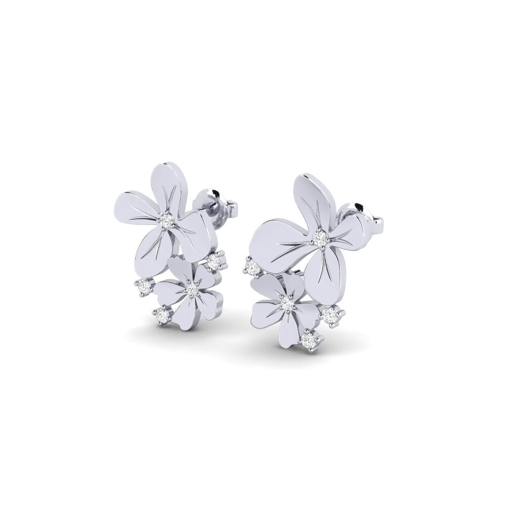 White Silver Women's Earring Altofonte
