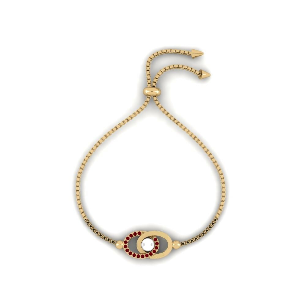 Zircone Rosso Bracciale da donna Alus