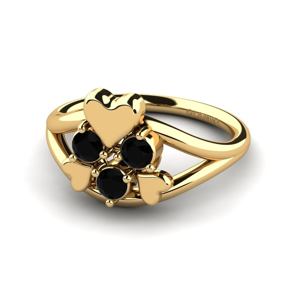 Zafiro negro Anillo Alvetta