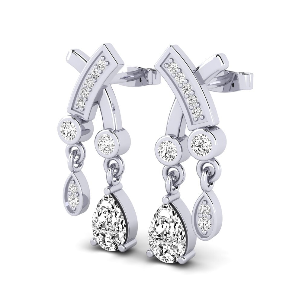 Pear Moissanite Women's Earring Amalea