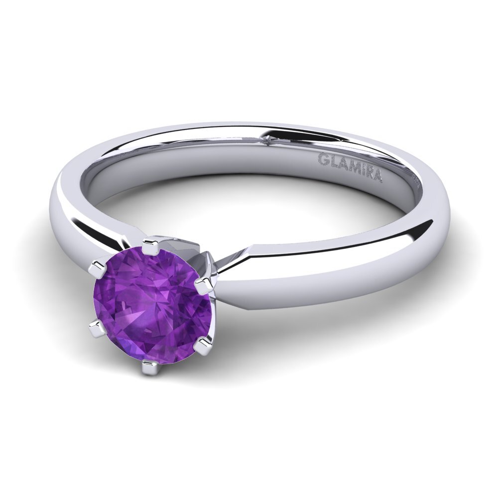 Amatista Anillo de compromiso Amanda
