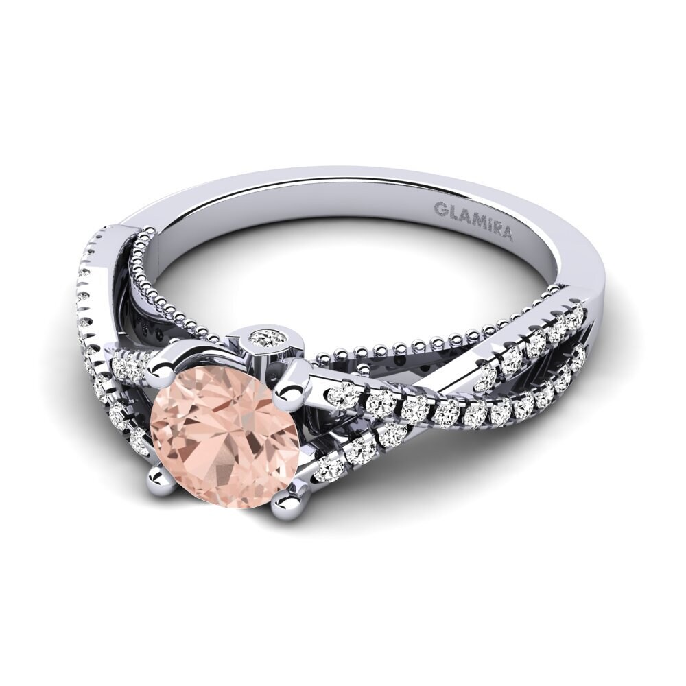 Morganita Anillo de compromiso Amaranta
