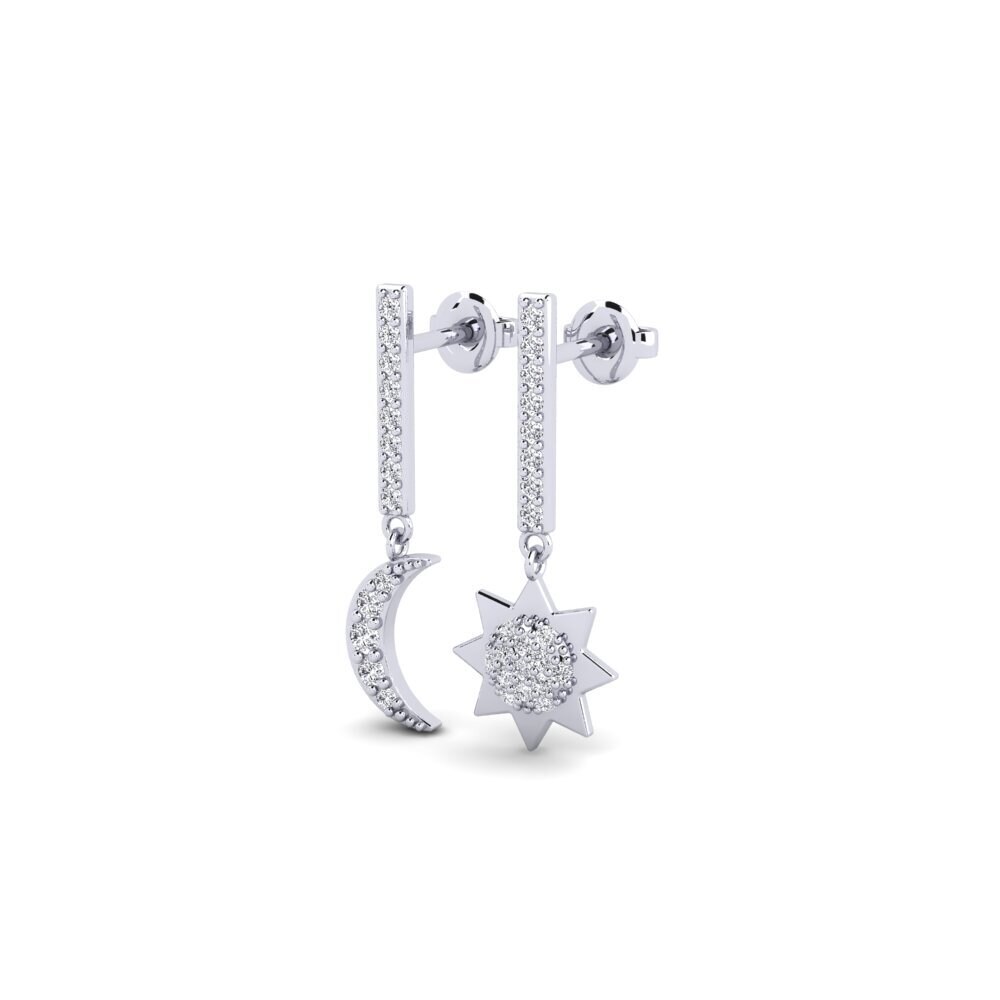 Paladio Diamante Pendiente de mujer Amarna
