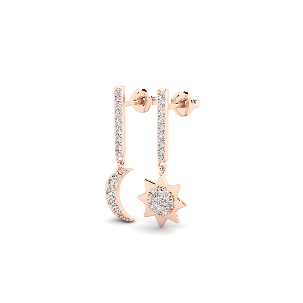 14ct Rose Gold Women's Earring Amarna