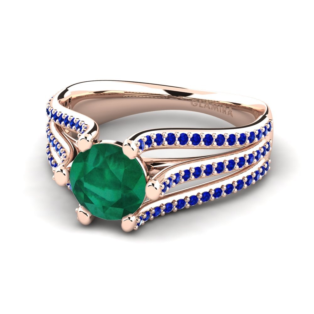 Emerald Engagement Ring Amatia