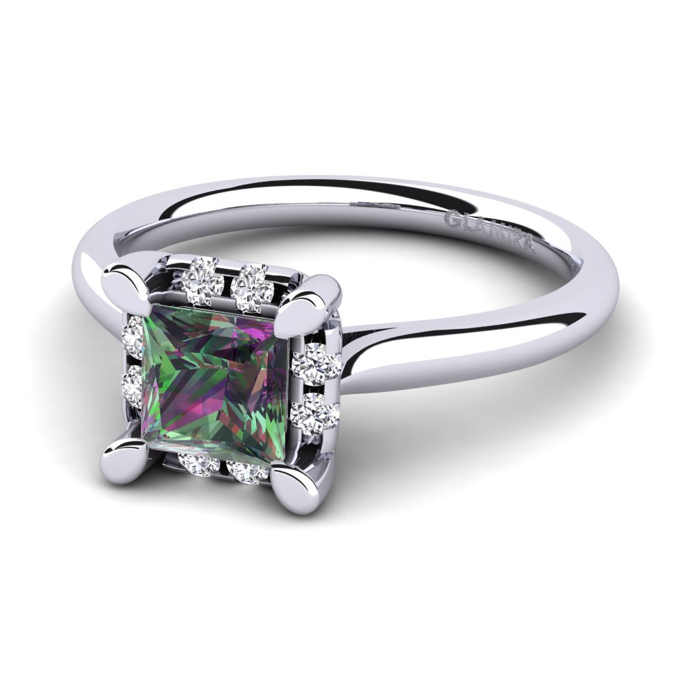 Mystic Topaz Engagement Ring Amay 0.93 crt