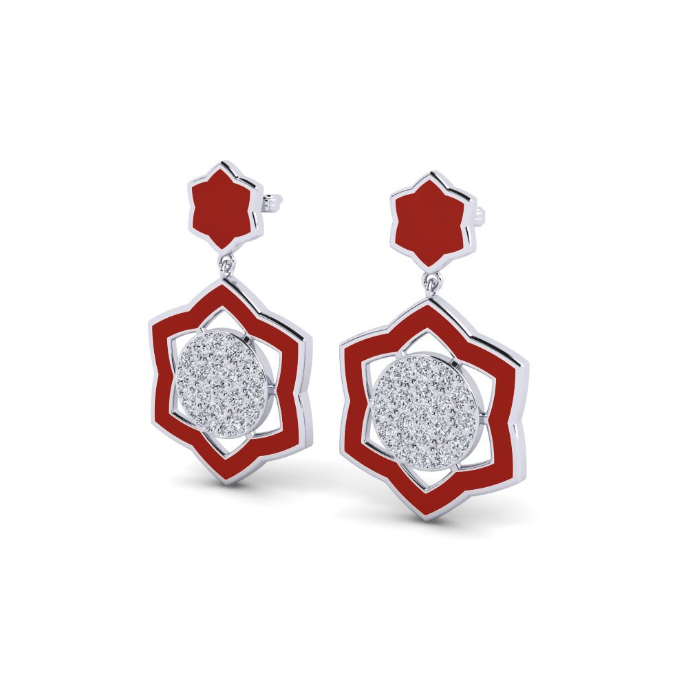 Labor-gezüchteter Diamant Damen ohrring Ambont