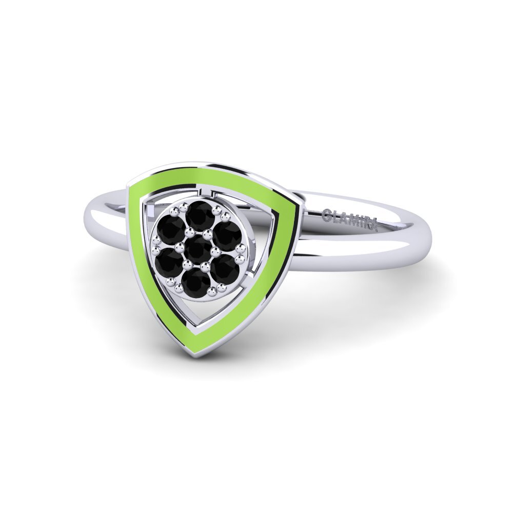 Schwarzer Diamant Ring Amecourt