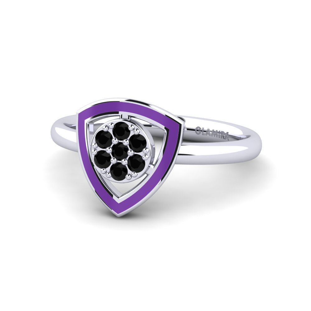 Schwarzer Diamant Ring Amecourt